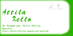attila kello business card